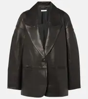 [The Sei] The Sei Slouchy leather blazer AU 14 black