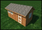 DIY Gable Roof Design Shed Plans 10' x 20' - Backyard Utility House