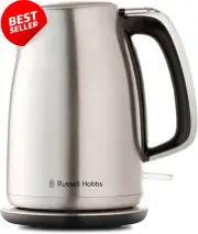 Russell Hobbs Carlton Kettle RH82BRU, 1.7L Capacity, Stainless Steel