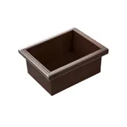 HIGOLD B Series Pull Out Wardrobe Basket - Deep - Fits 600mm Cabinet - Natural Finish
