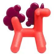 Boon Prance Silicone Teether Baby/Newborn Teething Toy Unicorn 0m+ Pink/Purple