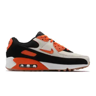 Nike 休閒鞋 Air Max 90 PRM 運動 男鞋 經典款 刮刮樂 小logo 質感 穿搭 橘 白 CJ0611100