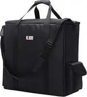 BUBM Desktop Computer Carrying Case, Padded Nylon Carry Tote Bag for Transporting Computer Tower PC Chassis, Keyboard, Cable and Mouse