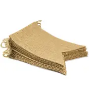 Catzon Swallowtail Flag Burlap Banner DIY Party Decor for Birthday Wedding Baby Shower and Graduation