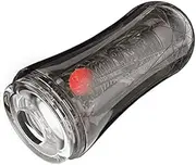 Rechargeable 10 Frequency Shock Ball Crystal Male Masturbator Exercise Lasting Transparent Masturbation Cup Toy Penis Sleeve for Men Masturbation(Black,B)