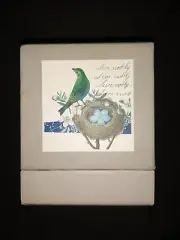 Fringe Studio Crystal Paperweight, Mandarin Bird with Original Box