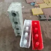 Concrete Brick Mold 60 cm Interlocking Hollow Construction Blocks Plastic Moulds