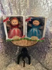 Cabbage Patch Dolls 2015 Christmas Dolls Blue/Red Dresses NIB AUTHENTIC