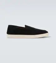 [Giorgio Armani] Giorgio Armani Suede loafers AU 7 black