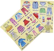 jojofuny 2 Sheets Dressing Table Sticker Desk Decals for Fun Clothing Tag Stickers with Mirror Design Safe Multifunctional Decor for Dress