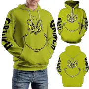 Christmas Grinch 3d Print Hoodies Men Women Hooded Sweatshirt Green Monster Pullover Jumper Casual Tops Shirts 3XL