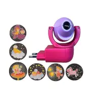 Star Moon Animal Projector LED Projector 6 Images Sensor EU Plug Night Light For Kids Baby Bedroom Decoration Pink