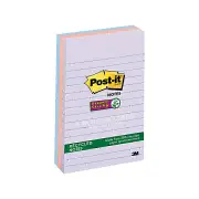 Post-It Lined Super Sticky Notes Bali Recycled 101 x 152mm Bali 3-Pack