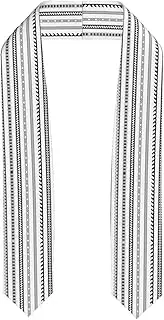 [SKKNT] Triangle Stripes Bohemian Pattern Print Graduation Shawl Stole For Academic Commencements Honor Sash Congratulations Gift