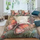 Home Textiles Comforter Cover Pillowcase Butterfly Printed Bedroom Decor11