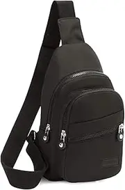 EVANCARY Crossbody Sling Bag Small Sling Backpack for Women Men, Multiple Pockets Daypack Cross Body for Travel Hiking