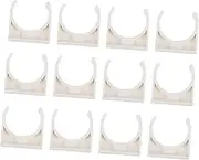 BUTIFULSIC 50Pcs U Shaped Water Hose Clamps Durable PVC Pipe Fixing Clips High for Organizing Hoses Excellent Temperature Resistance for Water Systems