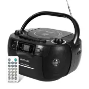 TR621 CD Player Boombox, Cassette Tape Player AM FM Radio, Stereo Sound, USB ...