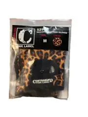 Contraband Pink Label Weightlifting Gloves Cheetah Print Size M