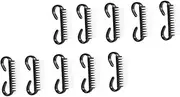 Baluue Nail Art Manicure Tools Set 10 Pcs Plastic Dust Brush for Fingernail Cleaning Dusting