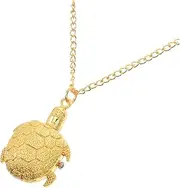 [LIFKOME] Vintage Pocket Watch Tortoise Bracelet Pocket Watch Chains Turtle Plushies Stuffed Charms Gold Pendant Necklace Choker Necklaces for Necklace for Watch Golden