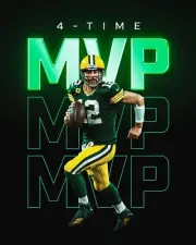 Aaron Rodgers 4-Time MVP Collage Green Bay Packers 8x10 NFL Football Photo