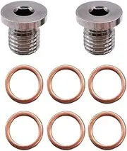 Crankcase Engine Oil Drain Plug & Washer Replacement for Polaris Sportsman RZR Ranger Scrambler 7052306