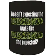 Alcohol Stubby Holder - Unexpected Expected - Funny Novelty Birthday Gift Joke Beer Can Bottle