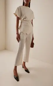 [Róhe] Draped Lapel Top