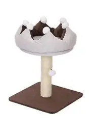 Heritage Products Small Crown Shaped Cat Tree/Bed With Scratching Post