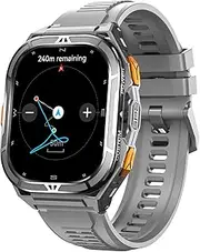 Yeforu Military Smart Watch for Men GPS Fitness Watch Pedometer Step Counter Heart Rate Sleep Monitor Compass Altitude Barometer Bluetooth Call Fitness Tracker Compatible with Android iOS