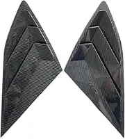 2 PCS Car Styling Rear Window Side Vent Shutter Louver Trim Cover Compatible for Hyundai Tucson 2015 2016 2017 2018 2019 Auto Accessories(Carbon Pattern)