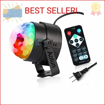 Party Lights,Disco Lights Sound Activated,Halloween Disco Ball Light,Stage Light