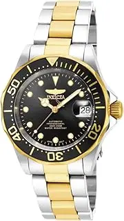 [Invicta] Men's 17043 Pro Diver Analog Display Japanese Automatic Two Tone Watch, Gold, Stainless Steel, 17043