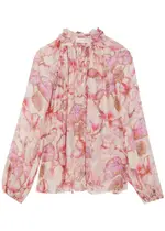 Zimmermann Matchmaker Floral-print Chiffon Blouse - Pink - 1 (UK 10 / S) 1 (UK 10 / S)