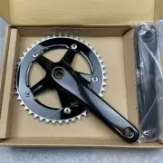 ANDEL Crankset Fixed Gear / Single Speed / Track Bike Black 165mm x 46t