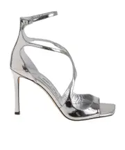 Square Toe High Heel Sandals 36,37,40,36.5,41 SILVER
