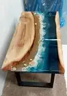 Epoxy River Dining Table Walnut Handmade Furniture Conference Table Garden Decor