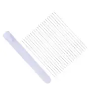 20 Pcs Threading Embroidery Bulk Collapsible Beading Straight Beading Thread