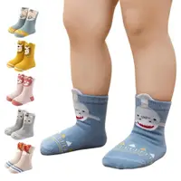 在飛比找ETMall東森購物網優惠-Colorland-5雙入-童襪嬰兒襪子寶寶防滑襪 秋冬鬆口