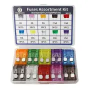 Auto Car Standard Blade Fuses 30Pcs 2A-35A Assortment Kit for Car Boat Truck SUV
