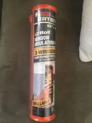 DYI Window Installation Kit Frost King Clear Shrink Film 126" x 62" Heavy Duty