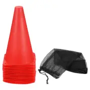15Pcs 9" Plastic Soccer Cones Training Field Markers for Football Sports Red