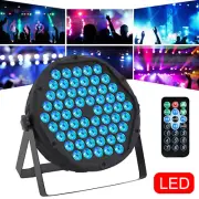 60 LED Stage Lights RGB DJ LED Par Light Remote & DMX Controlled Sound Activated