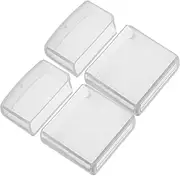 KOMBIUDA 2pcs Plastic Cigarette Lighter Covers Large Protective Sleeves for Portable Lighters Plastic Case for Smoke Minimalist Design