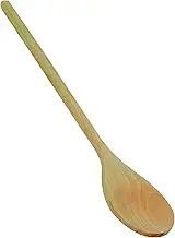 Thunder Group 18 Inch Wooden Spoon, White