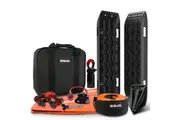 X Bull Winch Recovery Kit Snatch Strap Off Road 4Wd With Tracks Gen 2.0 Boards Black Tow Bars & Winches
