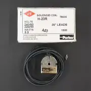 Parker H-23R Solenoid Coil, 220/240V, 9.5W, 36" Leads 78035