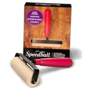 4126 Deluxe Soft Rubber Brayer - 40/42 Durometer Roller with Heavy Duty Steel