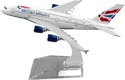 ﻿for British Airways A380 Alloy Plane Model Toys Decoration Children Gift Collection 1/400 Scale 16cm